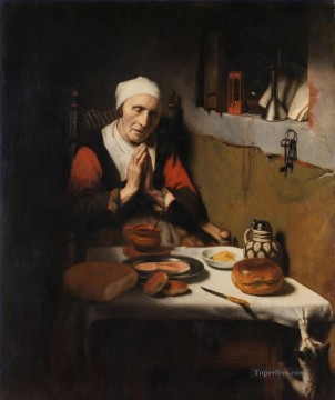 Prayer Baroque Nicolaes Maes Oil Paintings